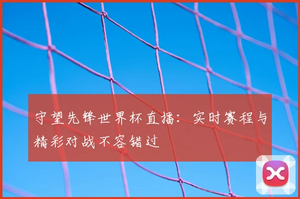 守望先锋世界杯直播：实时赛程与精彩对战不容错过